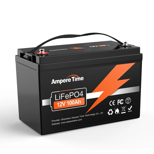 Ampere Time – Batterie lithium-fer 12 V 200 Ah, batterie LiFePO4 à